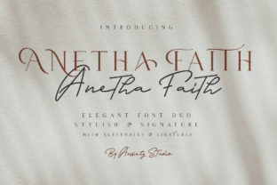 Anetha Faith Duo: A Premium Serif Typeface for Handmade Branding