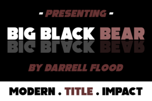 Big Black Bear: A Bold Sans Serif for High-Impact Branding