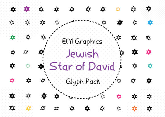 BM Graphics - Jewish Star of David: A Designer’s Take on This Creative Dingbats Typeface
