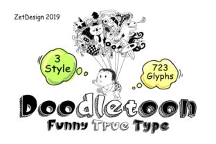 Doodletoon: The Whimsical Sans Serif Font for Playful Campaigns