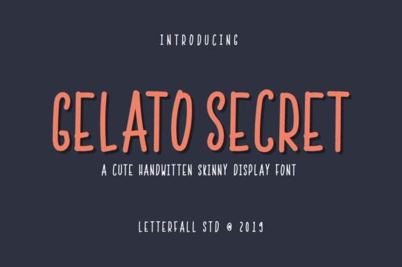 Gelato Secret: The Handwritten Font That Elevates Modern Web Design