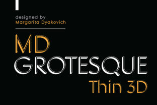 MD Grotesque Thin 3D: The Smart Sans Serif for Standout Branding