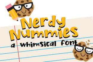 Nerdy Nummies: A Playful Hand-Crafted Typeface for Brand Identity