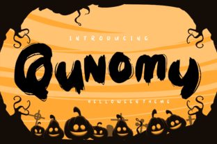 Qunomy: The Spooky Decorative Typeface for Seasonal Crafts