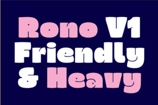 Rono: The Heavy Friendly Font for Cheerful Crafts