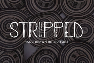 Stripped: The Perfect Sans Serif Font for Handmade Labels and Shop Branding