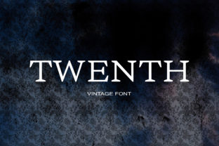 Twenth: A Dark Serif Typeface for Mysterious Editorial Design