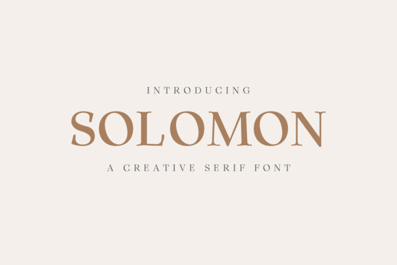 Why Solomon Family Is the Perfect Serif Font for Editorial Design